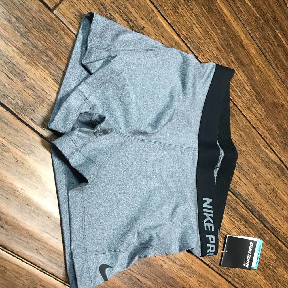 Grey Nike pro shorts